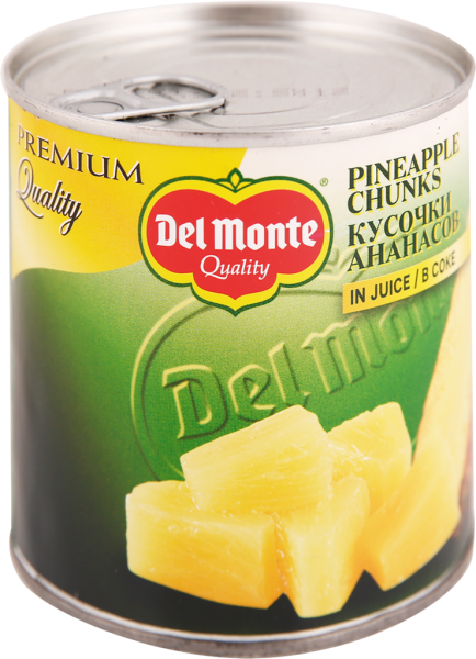 Ананасы DEL MONTE кусочки в соке