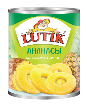 Ананасы LUTIK ломтики в сиропе